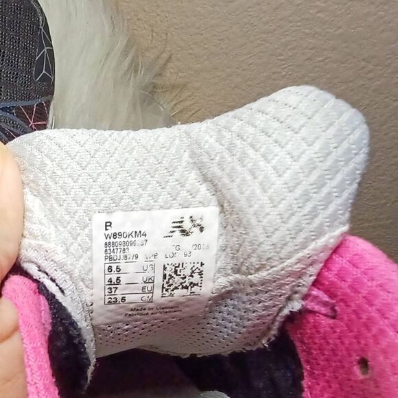 New Balance Womens Black Pink Running Shoes Sneakers Size 6.5 - Picture 7 of 7